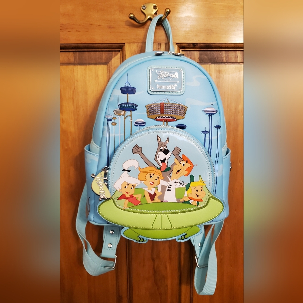 Jetsons Loungefly Sky Blue Mini Backpack UEC